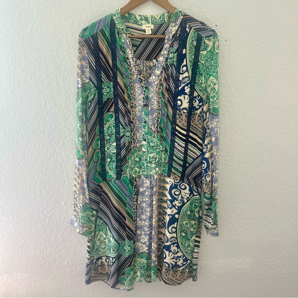 Anthropologie Tiny Caviana Shirt Dress Size Medium - Picture 3 of 14